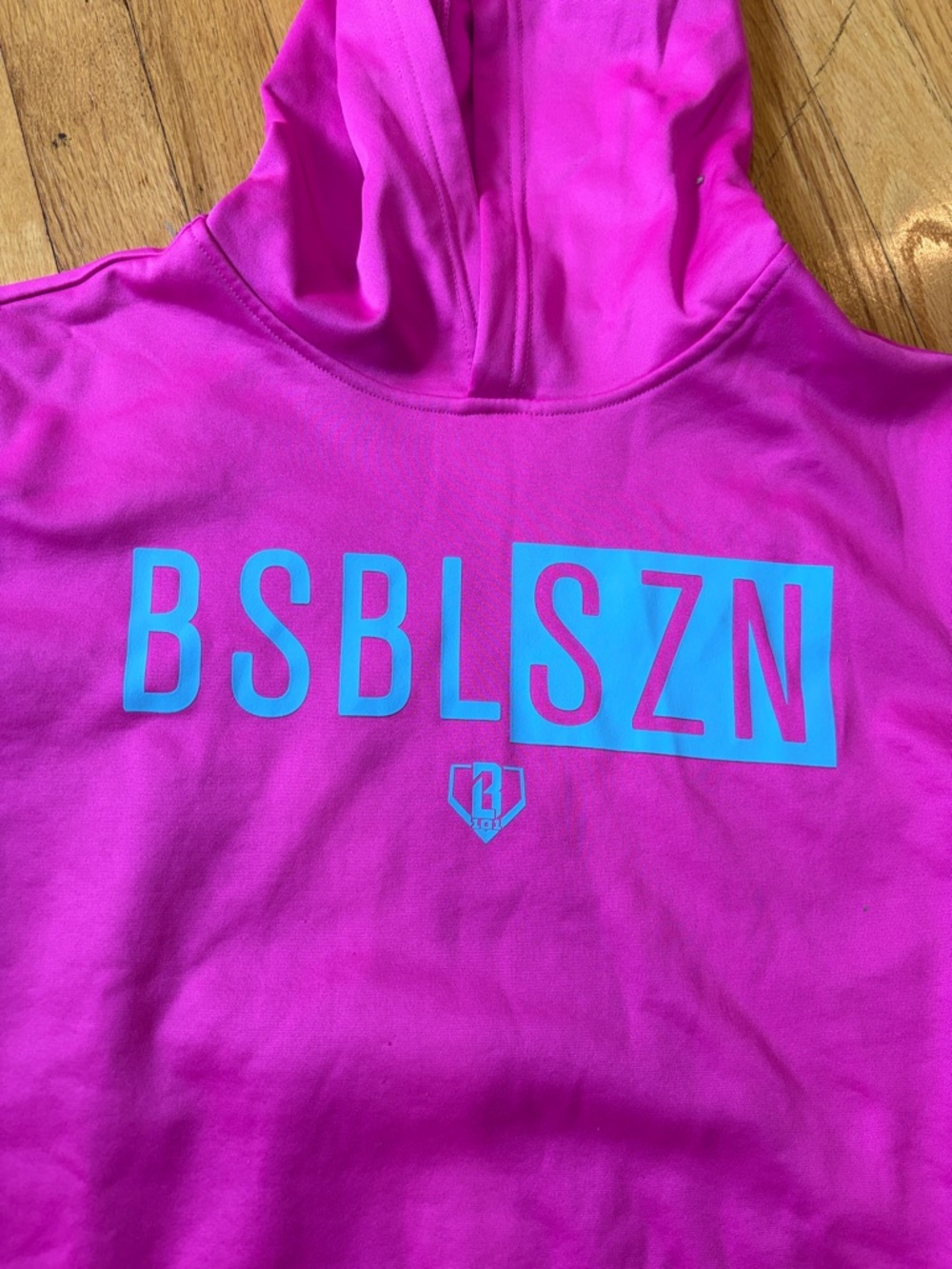 BL101 Boys Pink and Blue Short Sleeve Sweatshirt Size XL - Picture 2 of 5